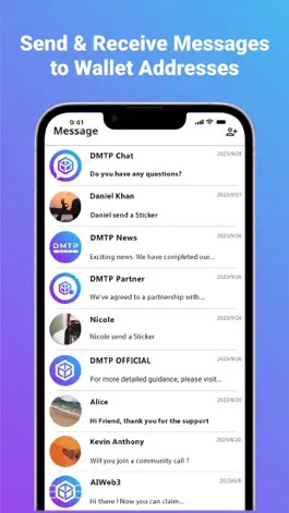 Game screenshot Web3 Messenger DMTP apk