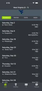 West Virginia Football screenshot #1 for iPhone