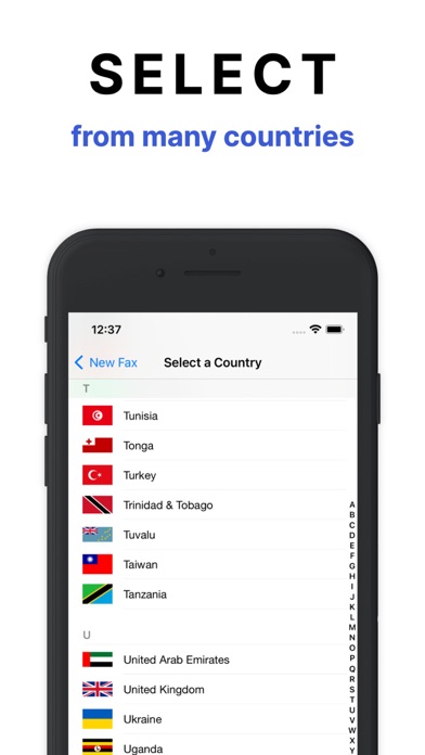Send Fax from iPhone : Fax App Screenshot
