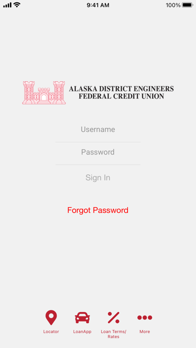 Alaska District Engineers FCU Screenshot