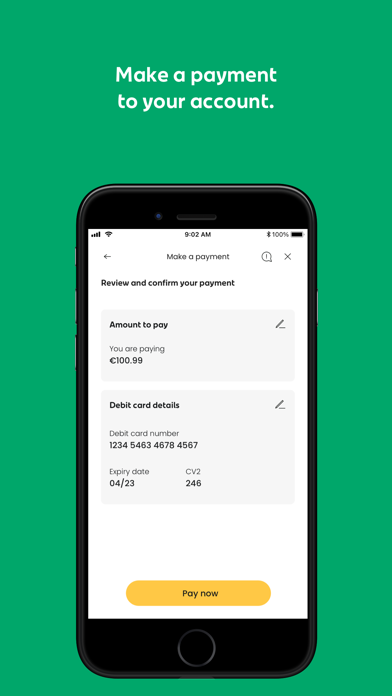 An Post Money Credit Card Screenshot