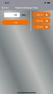 tabata workout timer (twt) iphone screenshot 3