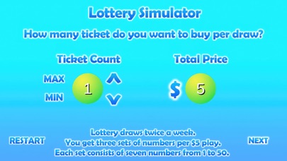 Lottery Simulator Screenshot