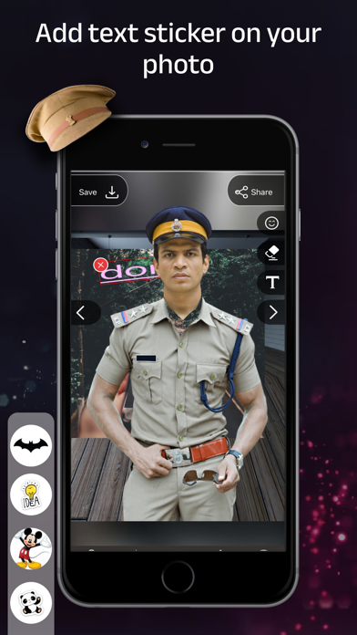 Man Police Photo Suit Screenshot