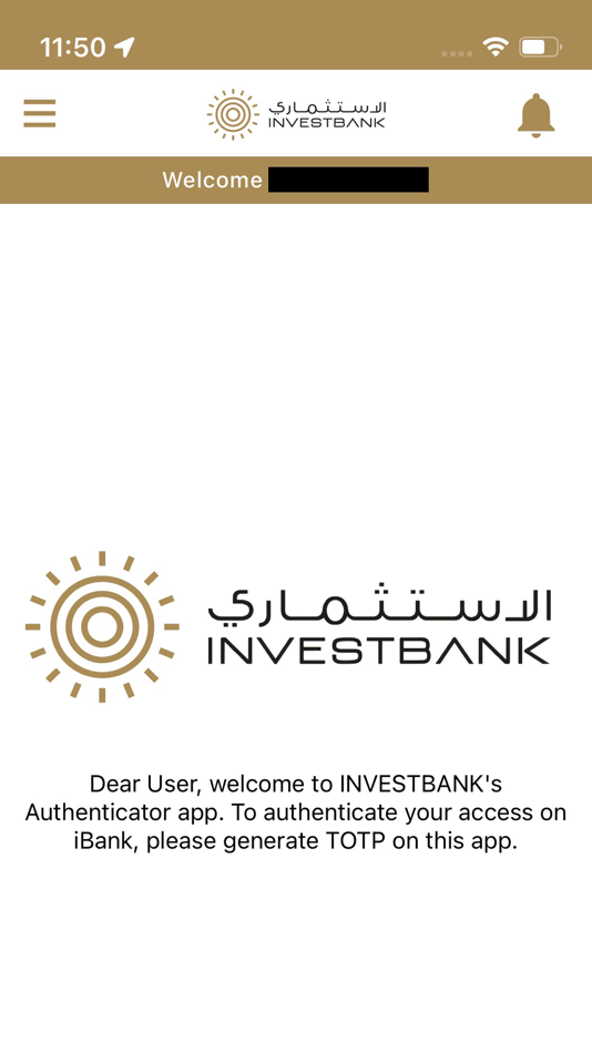 #3. iBank Authenticator (iOS) 由: INVESTBANK