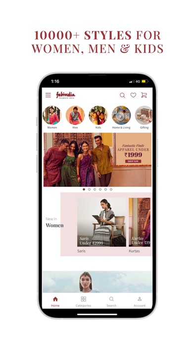 Fabindia Online Shopping Screenshot