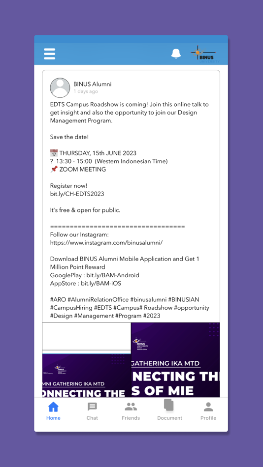 #4. Binus Alumni (iOS) 由: Binus Media & Publishing