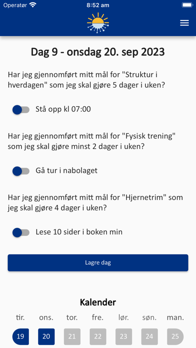 Min Covid Rehabilitering Screenshot