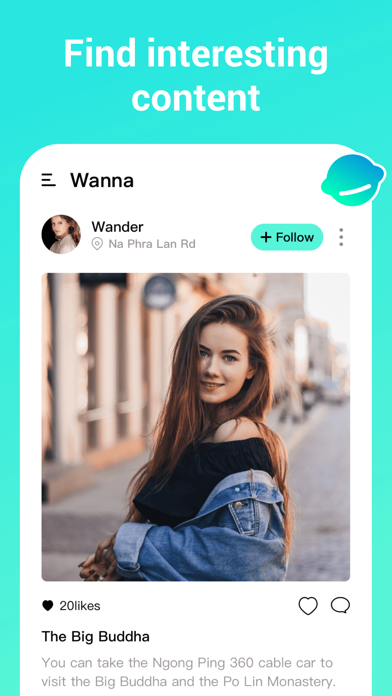 Wanna - Share moment and meet Screenshot