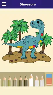 lovely dinosaurs coloring book iphone screenshot 3