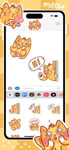Cat stickers for iMessage! screenshot #3 for iPhone