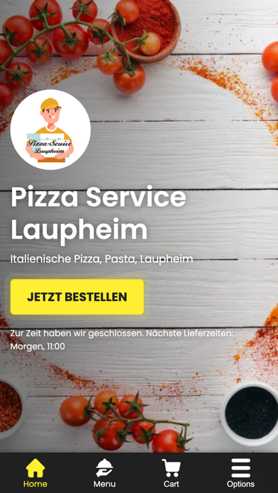 Pizza Service Lauph. Screenshot