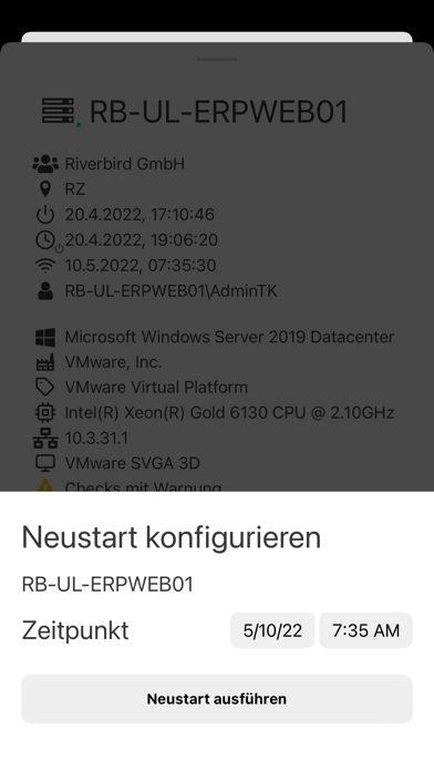 RiverSuite Mobile Screenshot
