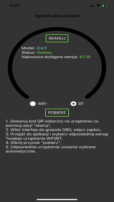 VgateFwAktualizator Screenshot