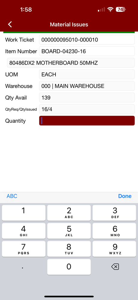 Sage Shop Floor screenshot 2