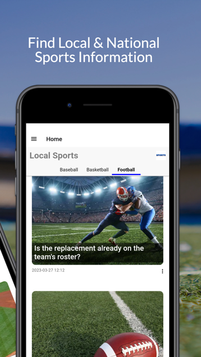 Detroit Sports App - Mobile Screenshot