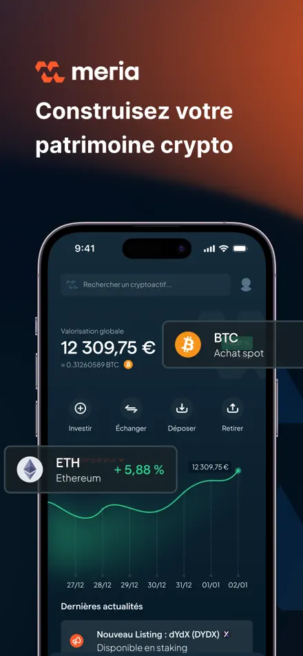 Meria app screenshot 1