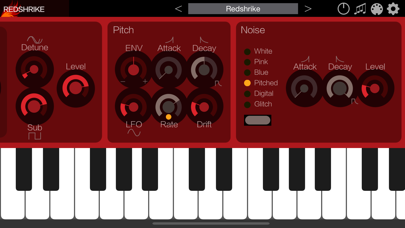 Redshrike - AUv3 Plug-in Synth Screenshot