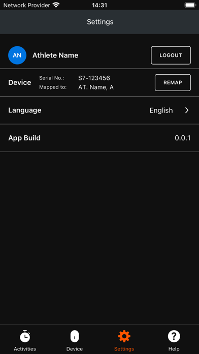 Catapult Athlete Screenshot