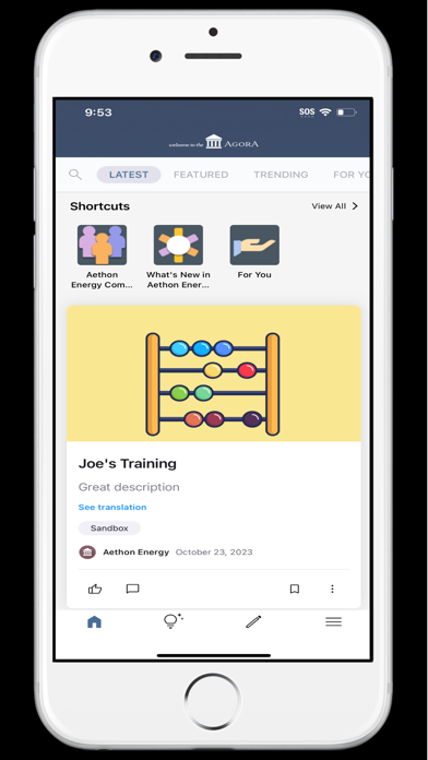 Screenshot 2 of Aethon Energy Agora App