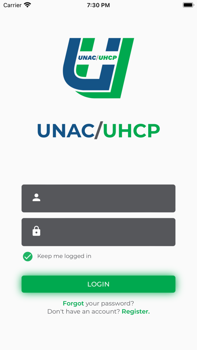 UNAC/UHCP Screenshot