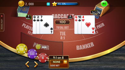 Baccarat casino offline card Screenshot