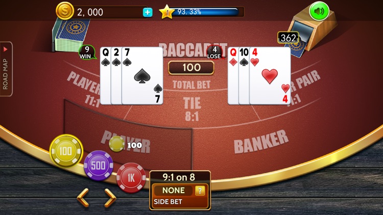 Baccarat casino offline card