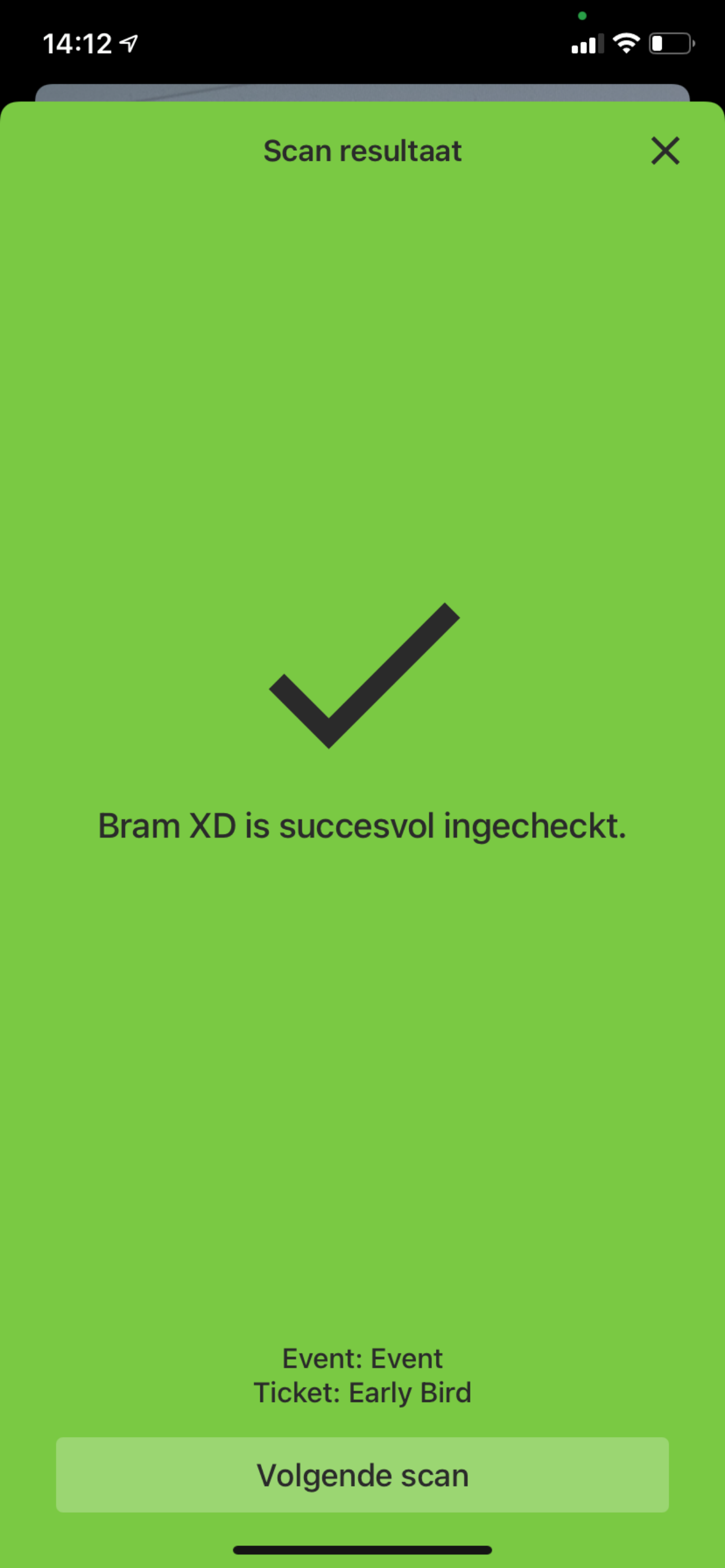 XD Ticket Scanner