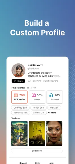 Game screenshot Likewise: Movie, TV, Book Recs hack