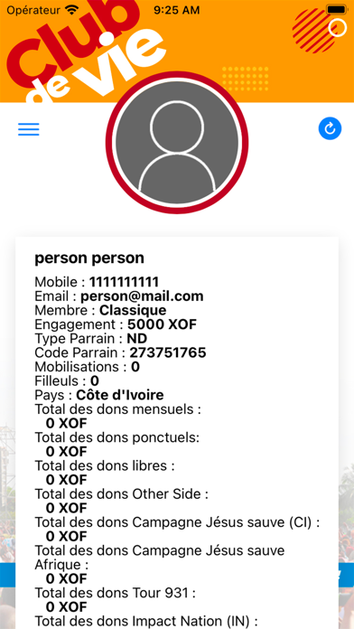 Club de vie Screenshot