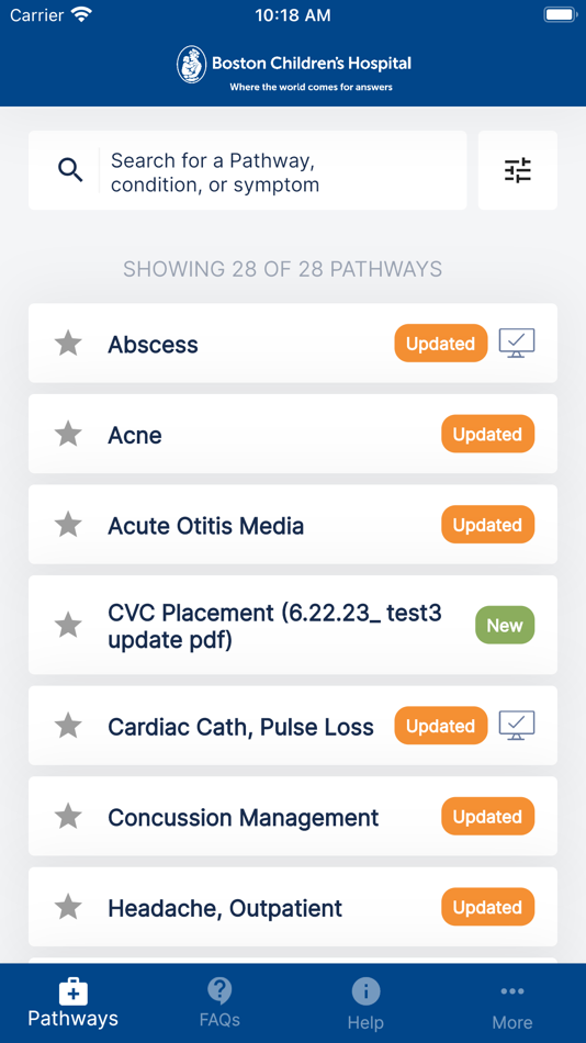 #5. BCH Clinical Pathways (iOS) 由: Boston Children's Hospital
