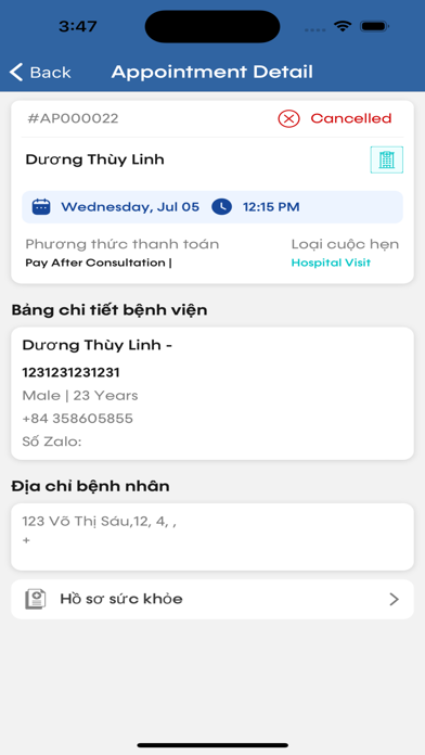 Click+Cure - Hospitals Screenshot