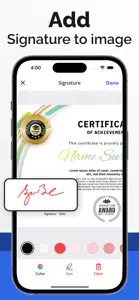 Signature Scan - Digital Sign screenshot #1 for iPhone