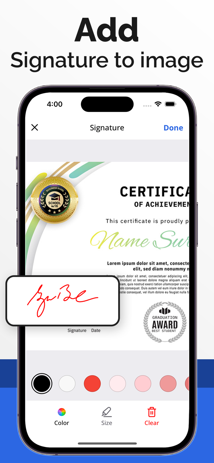 Signature Scan - Digital Sign