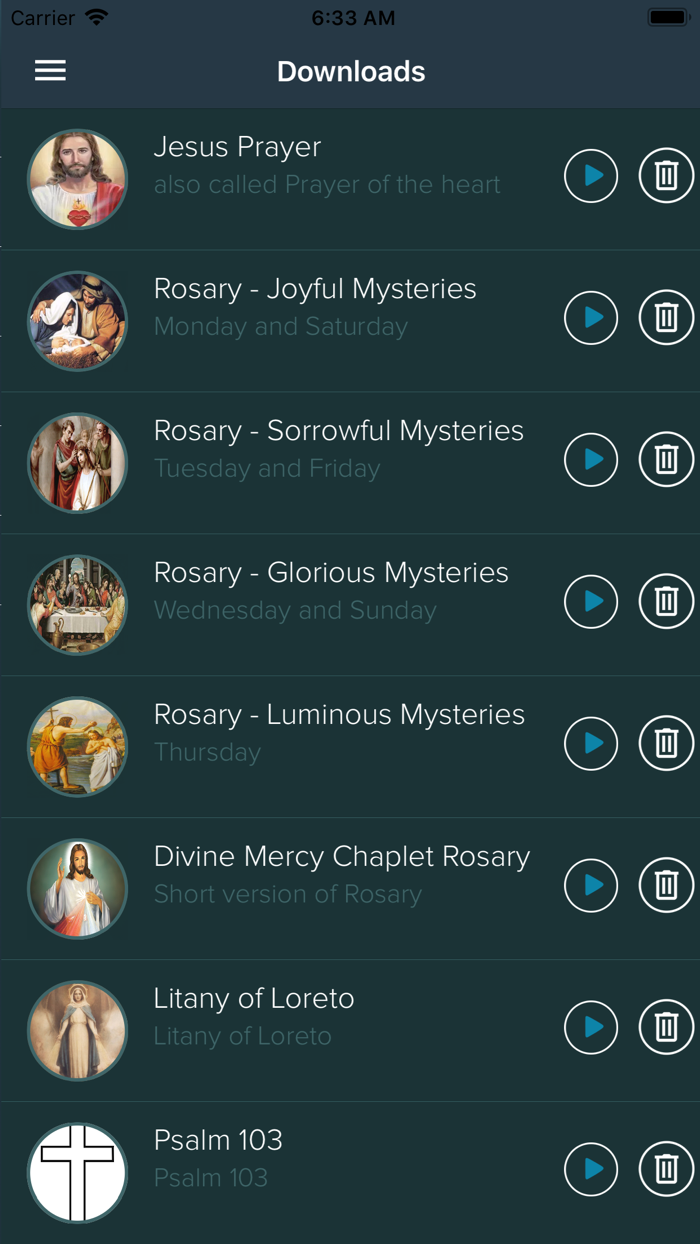 Prayers Audio and Rosary