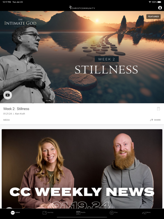 Christ Community Greeley CO iPad screenshot 1 - Lifestyle app