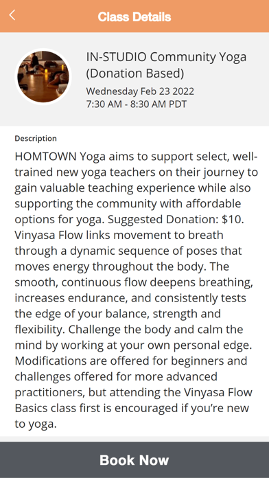 HOMTOWN Yoga Screenshot