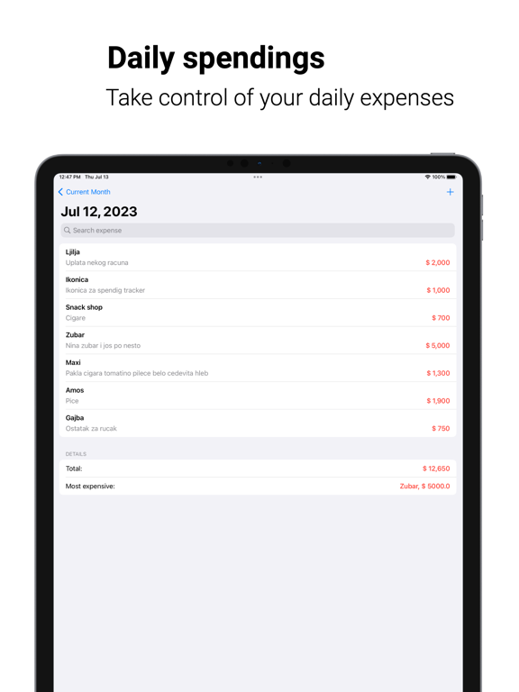 Screenshot #5 pour Simplest money tracker