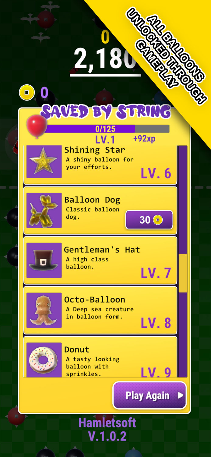 A Balloon Saved by String