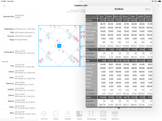 Jyotish Dashboard™ iPad app afbeelding 5