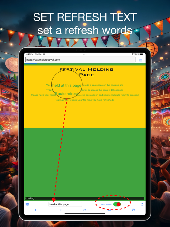 Refreshinator - Auto Refresh iPad app afbeelding 1