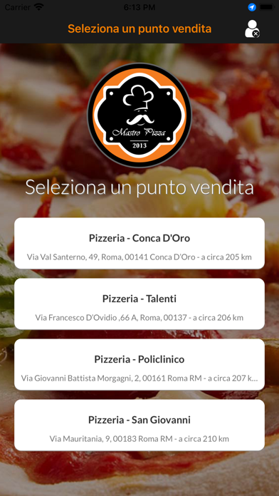 Screenshot 1 of Mastro Pizza 2013 App