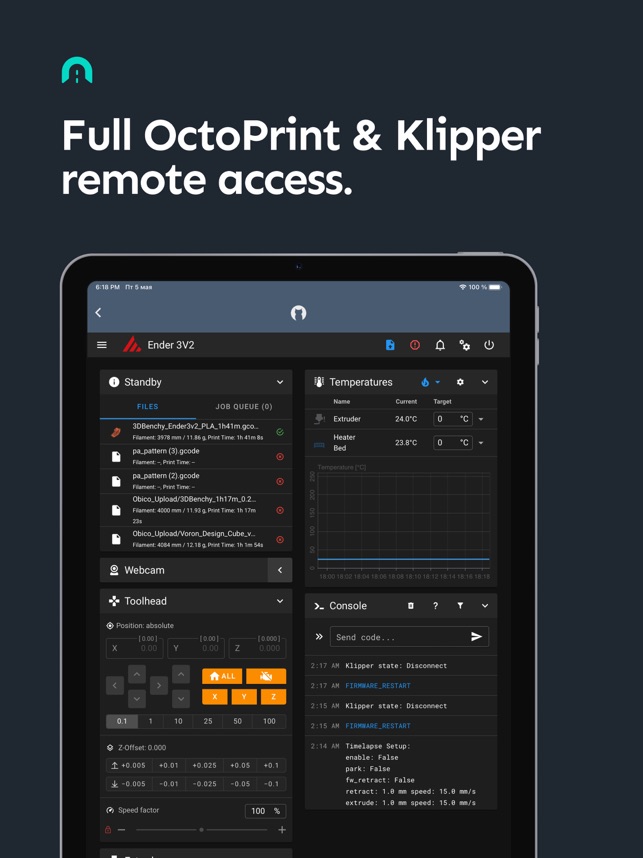 OctoPrint | Klipper - Obico on the App Store