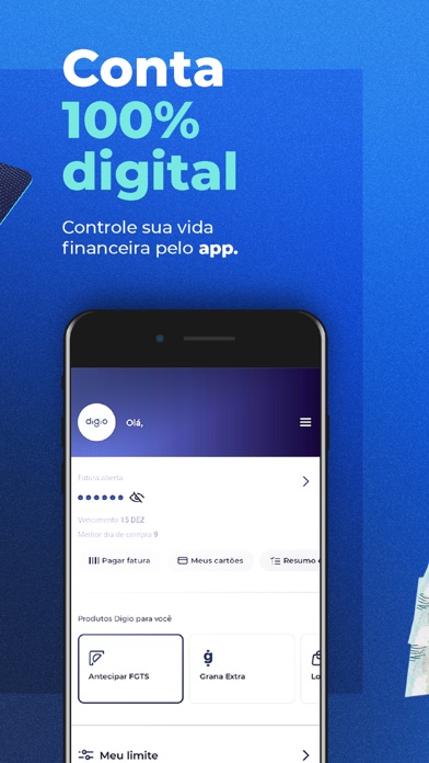 Digio: cartão de crédito Screenshot