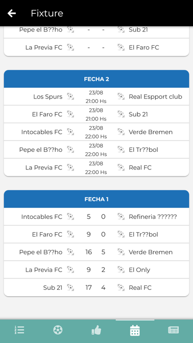 Faccma Futbol y Futsal Screenshot