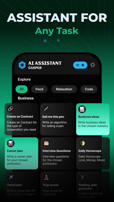 Ask AI Bot: Assistant, Chatbot Screenshot