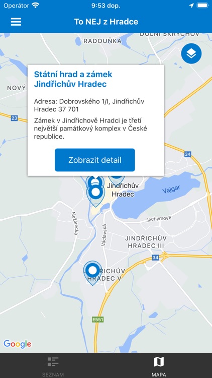 Jindřichův Hradec v mobilu screenshot-4