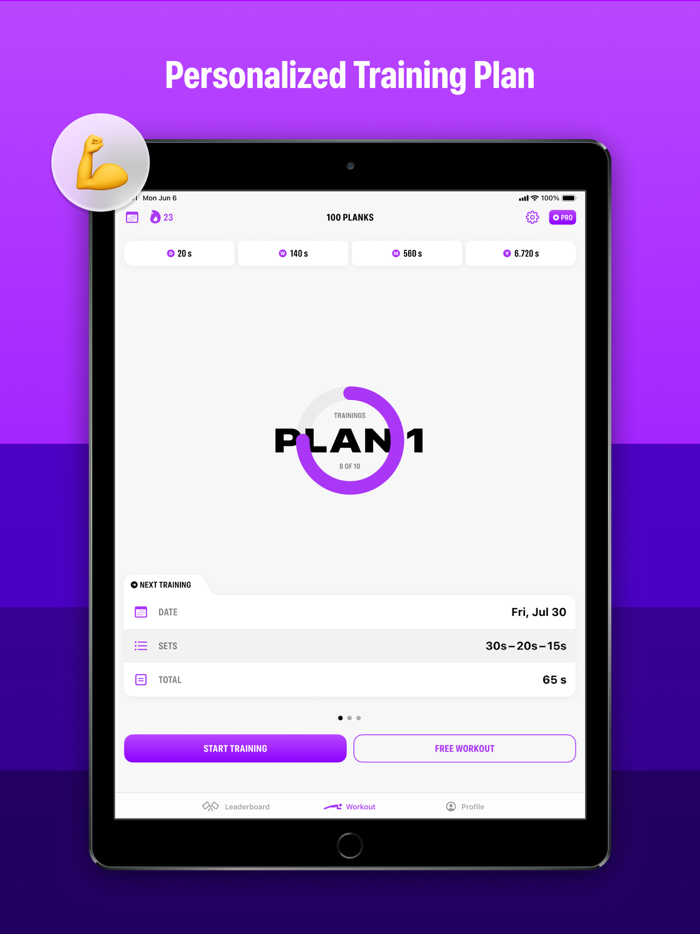 Plank Workout and Fitness App