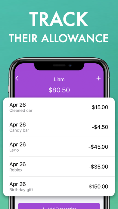 Allowance Tracker Screenshot