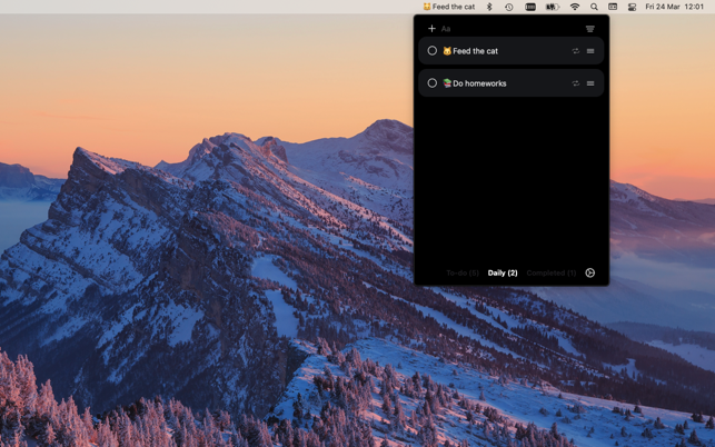 ‎MenuBarTodoList Screenshot